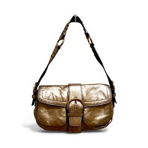 Coach Double Pocket Soho Shoulder Bag in Gold *Limited Edition*